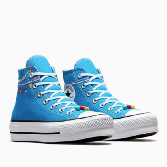 Chuck Taylor All Star Lift Platform Embroidered Bracelet Sneaker NIB - Picture 5 of 12